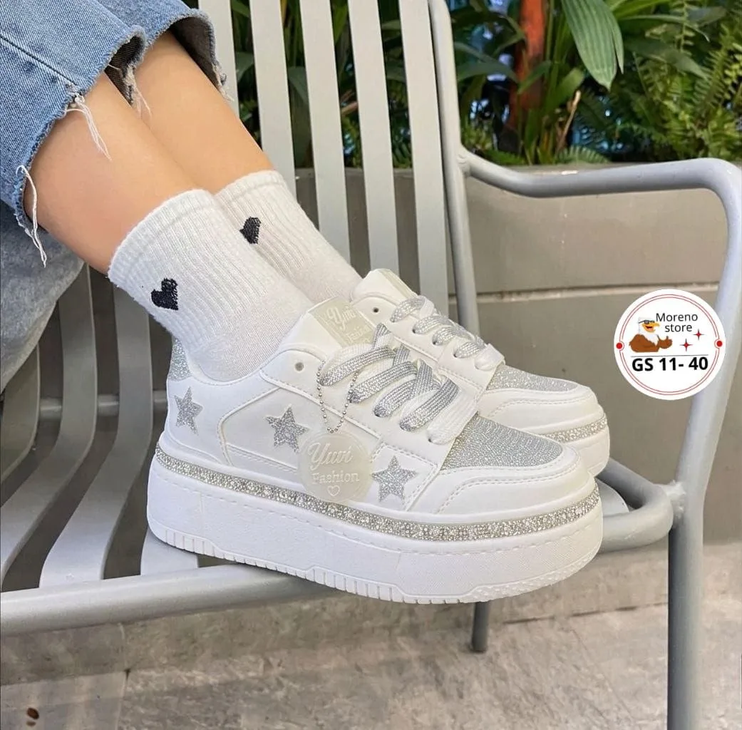 BRILLOS DAMA SUELA ALTA 👟✨ imagen 4