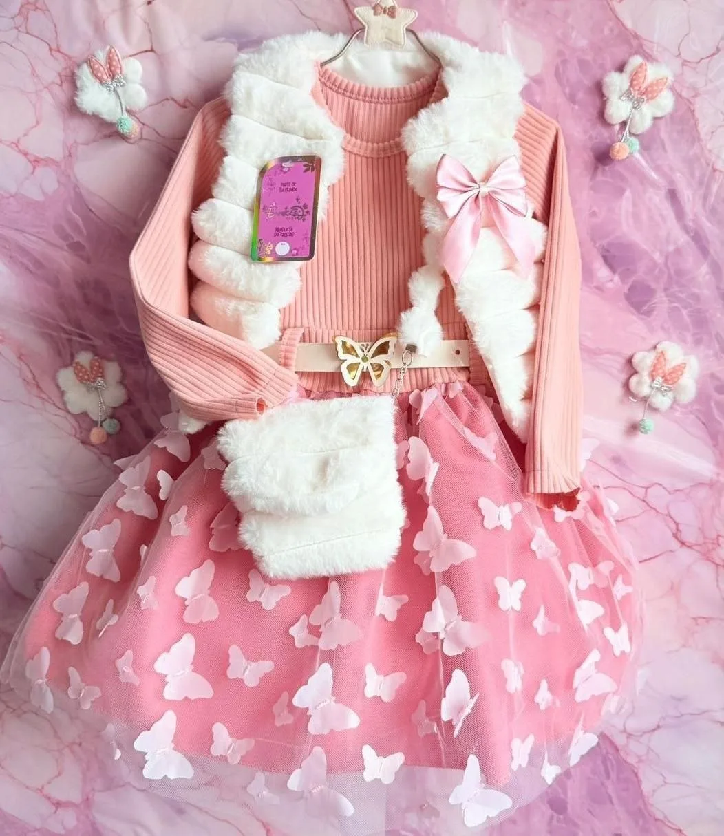 ✨🦋 ¡Hermosos conjuntos de vestido en tull 3D para niñas! 💖 imagen 7
