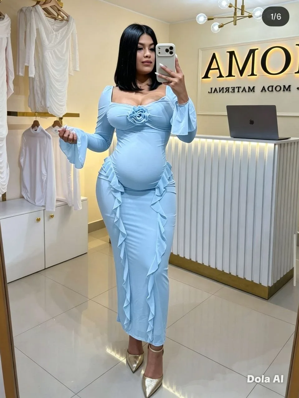 ✨🤰 ¡Hermoso vestido materno! 💕 imagen 3