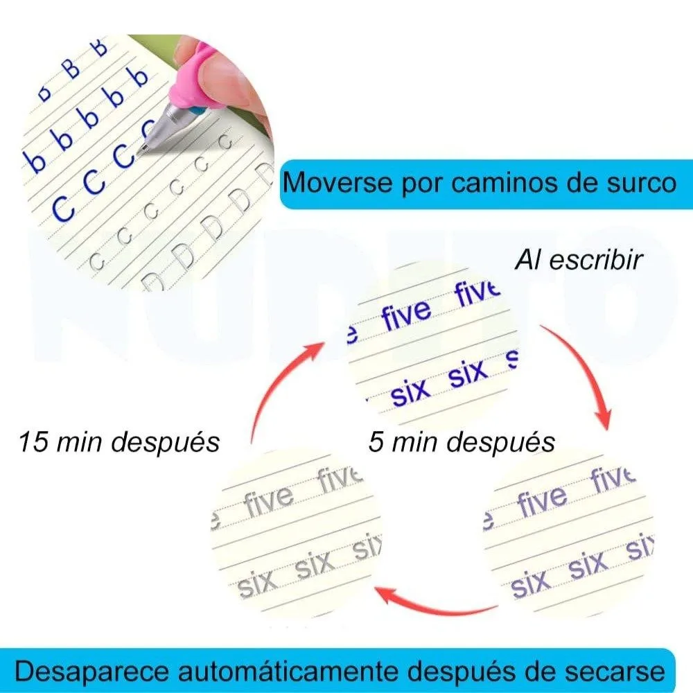 ✍️📚 Set x4 Libretas Mágicas de Caligrafía Infantil 📚✨ imagen 5