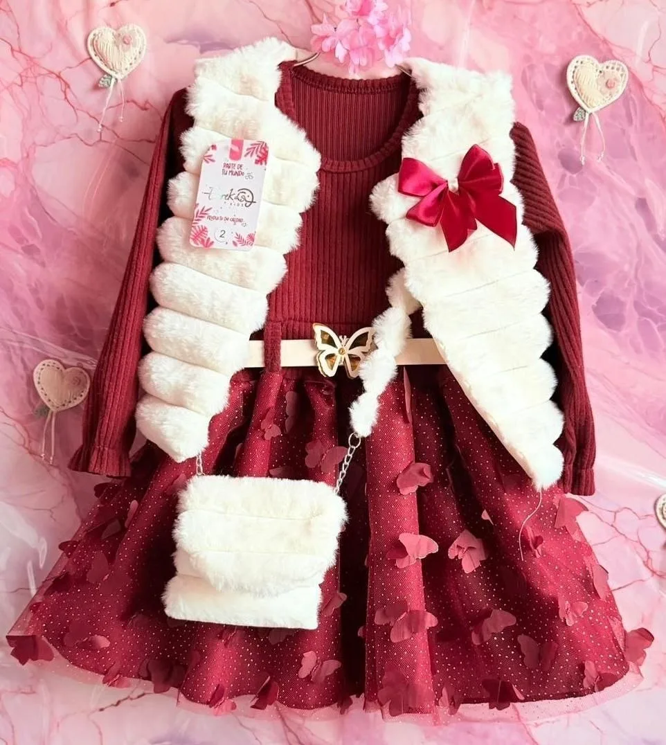 ✨🦋 ¡Hermosos conjuntos de vestido en tull 3D para niñas! 💖 imagen 8