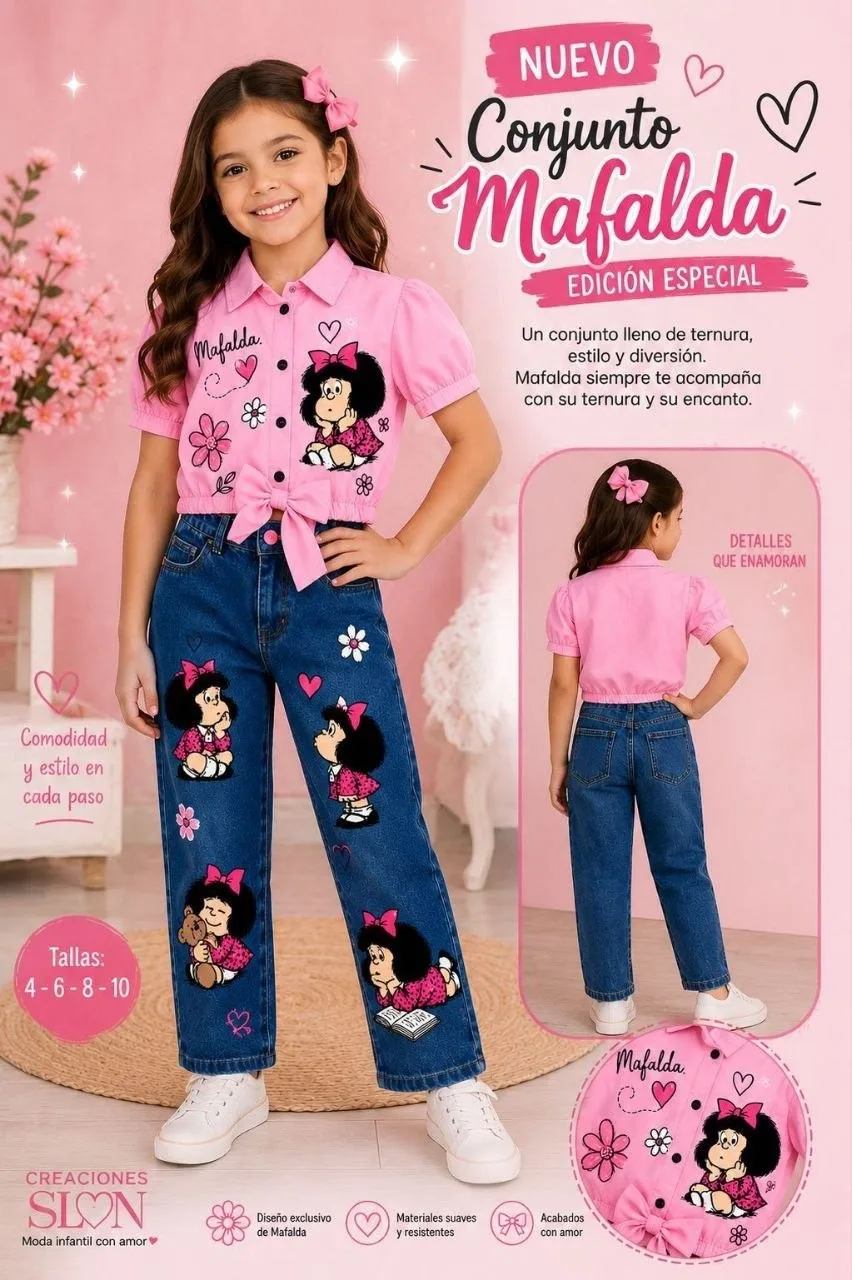 🌸💕 ¡Hermoso Conjunto Mafalda! imagen 2