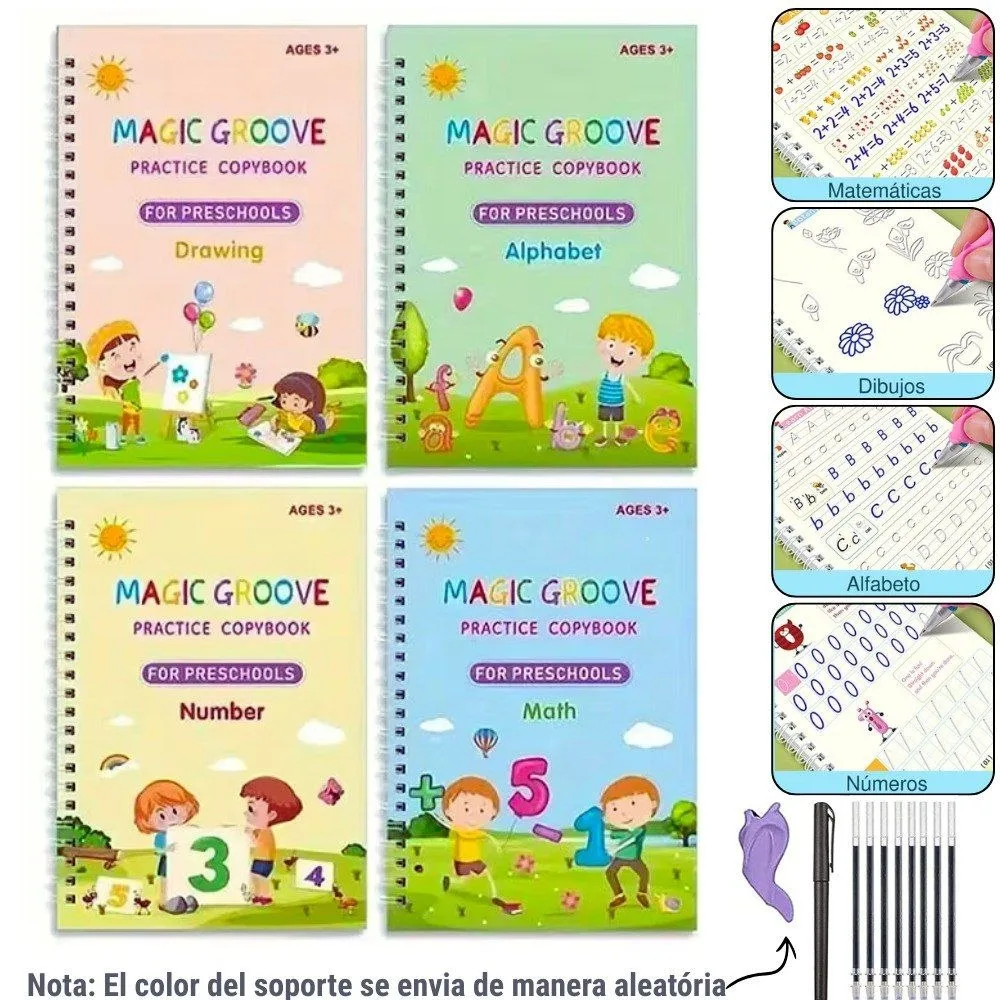 ✍️📚 Set x4 Libretas Mágicas de Caligrafía Infantil 📚✨ imagen 2