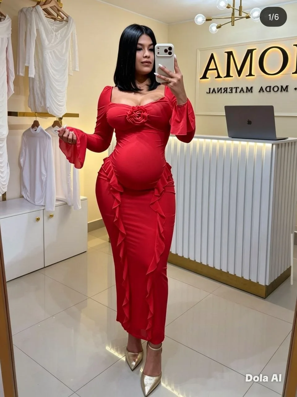 ✨🤰 ¡Hermoso vestido materno! 💕 imagen 6