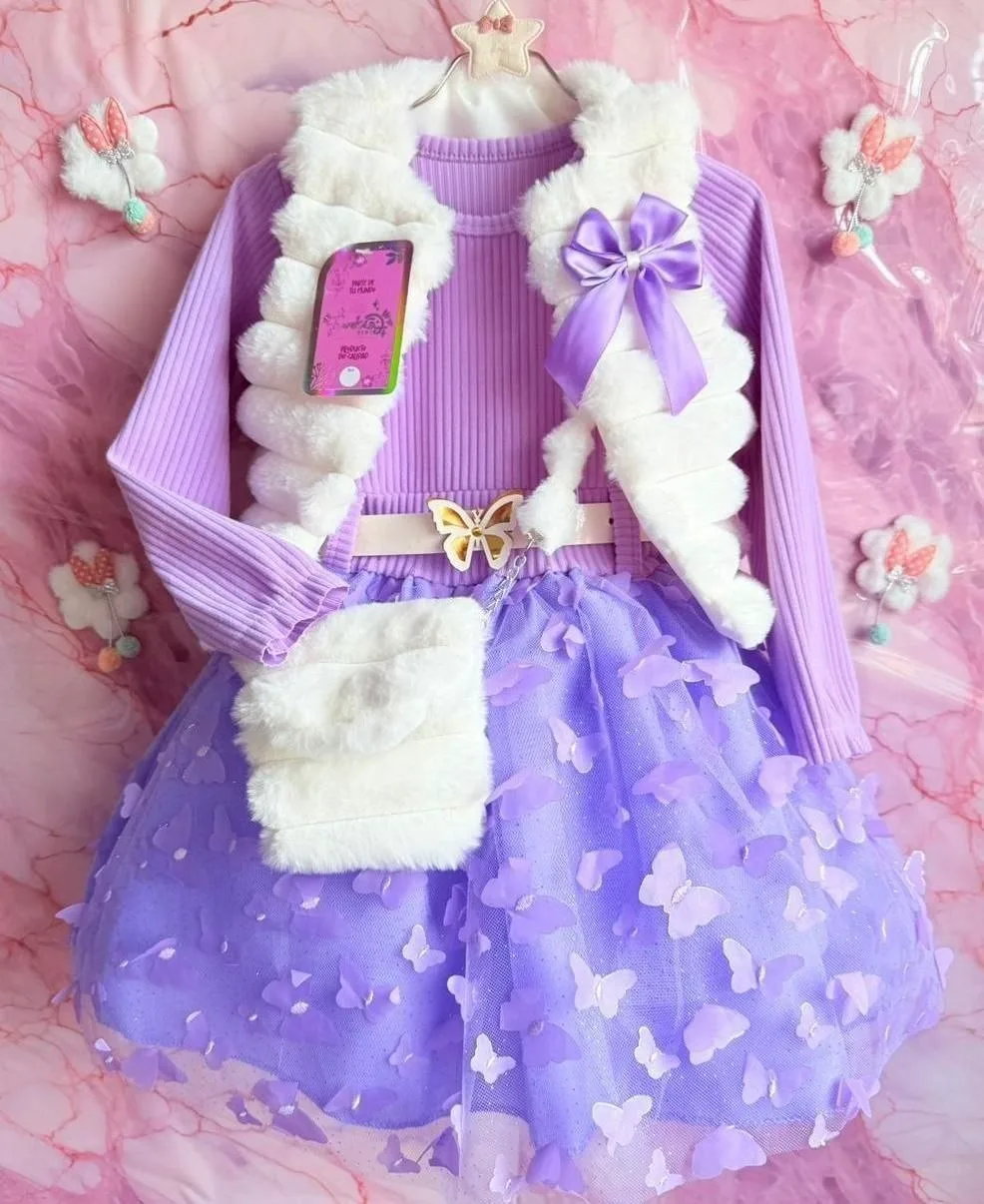 ✨🦋 ¡Hermosos conjuntos de vestido en tull 3D para niñas! 💖 imagen 9