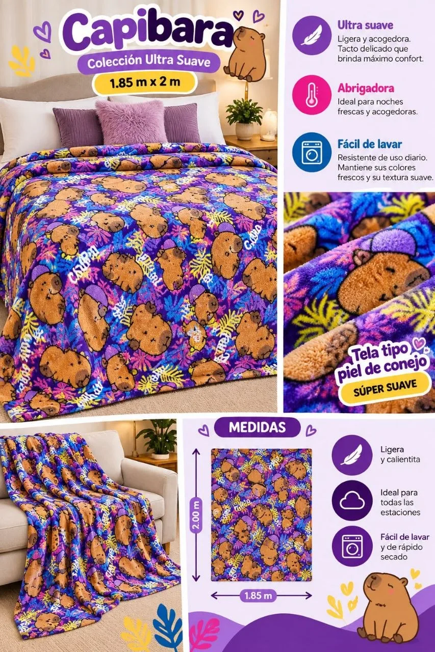 🛏️ COBIJA ESTAMPADA🐑 En ovejero imagen 3