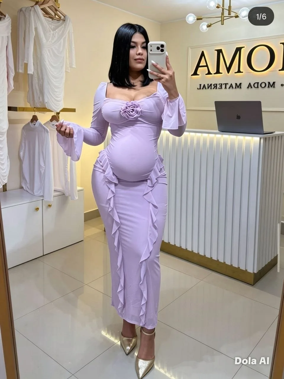 ✨🤰 ¡Hermoso vestido materno! 💕 imagen 4