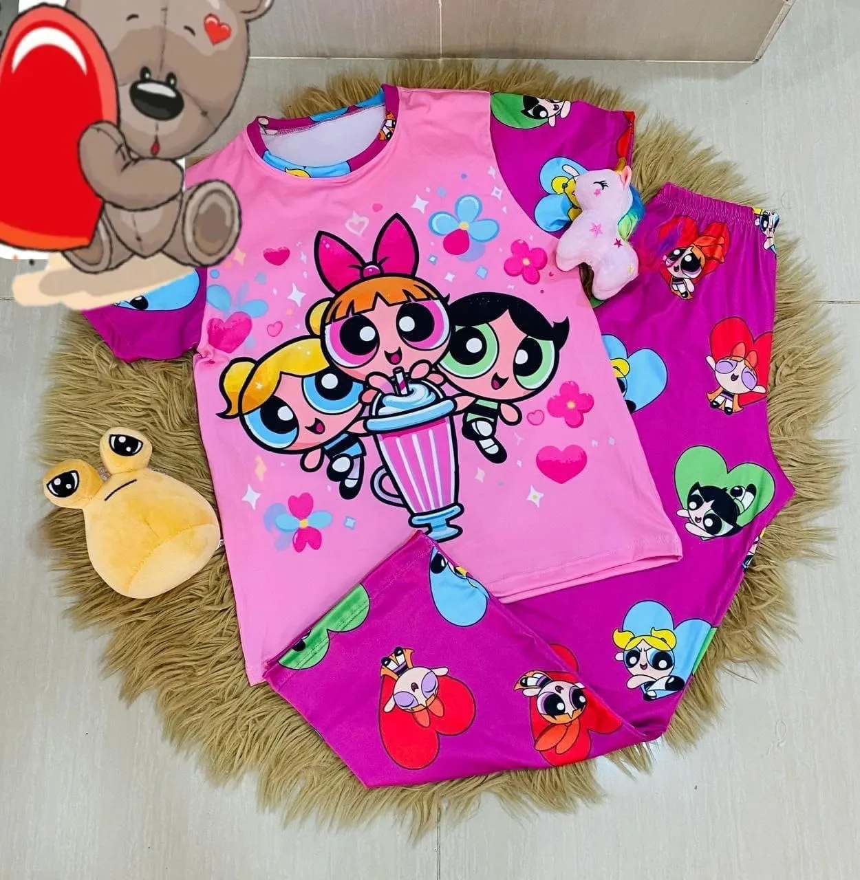 Divinas pijamas 💜 para niña 👑 imagen 3
