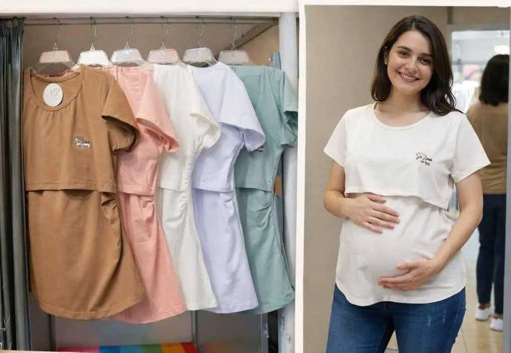 CAMISETA DE LACTANCIA 💙🩷🤱