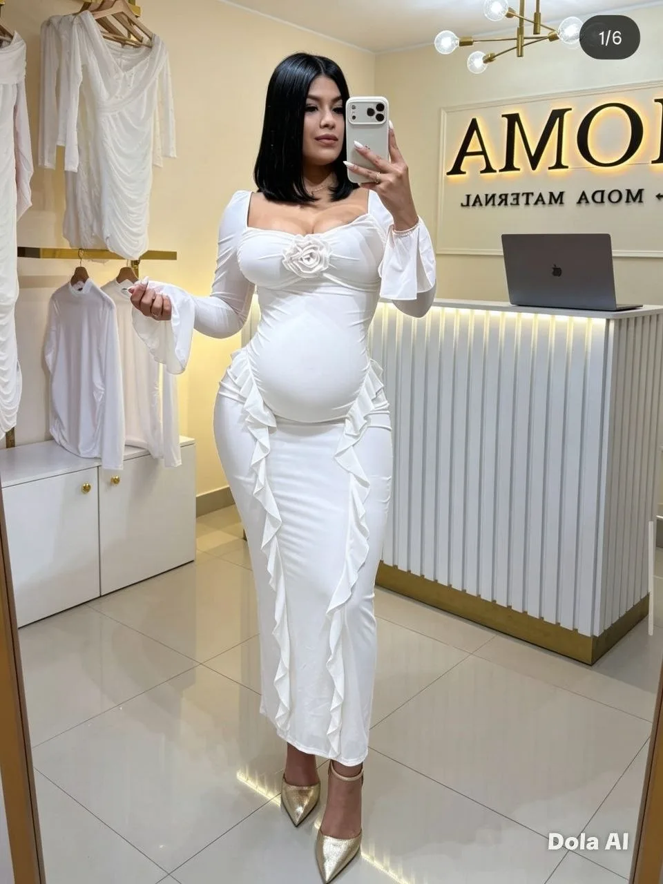 ✨🤰 ¡Hermoso vestido materno! 💕