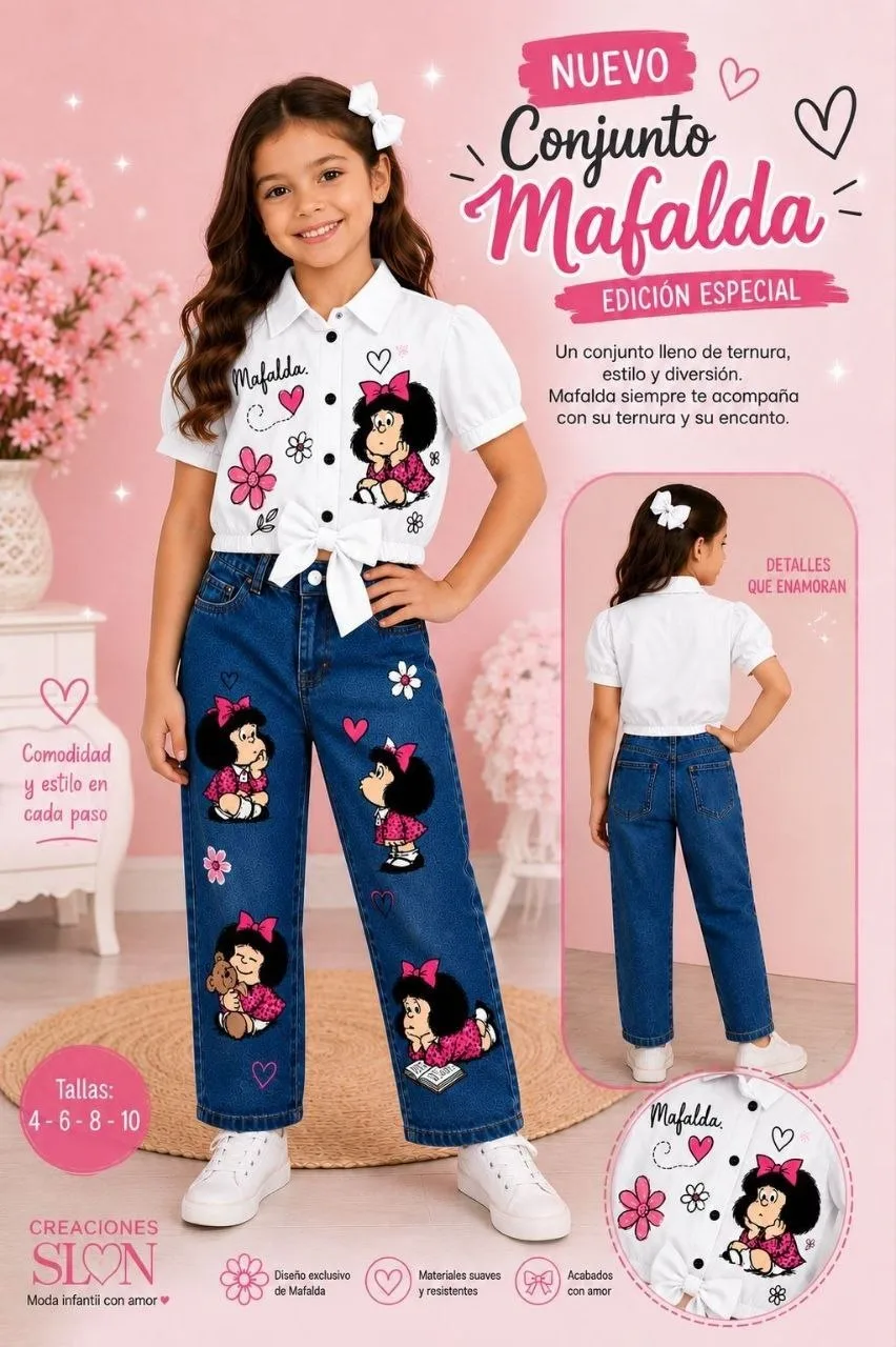 🌸💕 ¡Hermoso Conjunto Mafalda! imagen 3