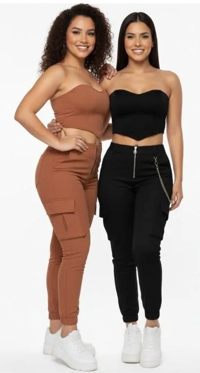 ✨🔥 Conjunto Corset + Pantalón en Bengalina Licrada 🔥✨ imagen 2